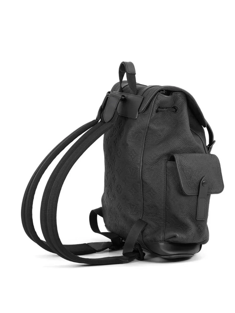 Louis Vuitton Backpack Monogram Taurillon Christopher PM Black